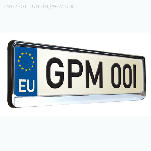 Chrome number plate surround